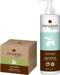 Messinian Spa Eye Cream 30ml & Face Wash Orange & Cucumber 300ml 350