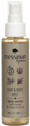 Messsinian Spa Unisex Hair & Body Mist Spicy Vanilla Ενυδατικό Σπρέι Μαλλιών Σώματος με Άρωμα Βανίλια 100ml 110