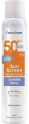 Frezyderm Sun Screen SPF50+ Invisible Spray Διάφανο Αντηλιακό Σπρέι Προσώπου Σώματος 200ml 194