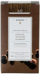 Korres Argan Oil Advanced Colorant 6.0 Βαφή Μαλλιών Ξανθό Σκούρο 50ml 205
