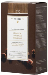 Korres Argan Oil Advanced Colorant 7.0 Βαφή Μαλλιών Ξανθό 50ml 206