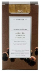 Korres Argan Oil Advanced Colorant 8.0 Βαφή Μαλλιών Ξανθό Ανοιχτό 50ml 207