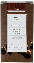 Korres Argan Oil Advanced Colorant 6.4 Βαφή Μαλλιών Ξανθό Σκούρο Χάλκινο 50ml 206