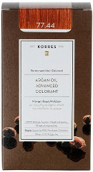 Korres Argan Oil Advanced Colorant 77.44 Βαφή Μαλλιών Ξανθό Έντονο Χάλκινο 50ml 204