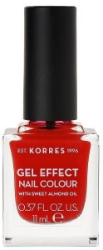 Korres Gel Effect Nail Colour No48 Coral Red 11ml