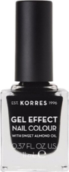 Korres Gel Effect Nail Colour No100 Black Βερνίκι Νυχιών Μακράς Διαρκείας 11ml 55