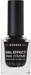 Korres Gel Effect Nail Colour No76 Smokey Plum Βερνίκι Νυχιών Μακράς Διαρκείας 11ml 55