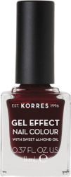 Korres Gel Effect Nail Colour No57 Burgundy Red Βερνίκι Νυχιών Μακράς Διαρκείας 11ml 55