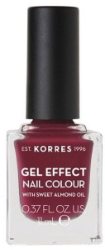 Korres Gel Effect Nail Colour No74 Berry Addict Βερνίκι Νυχιών Μακράς Διαρκείας 11ml 55