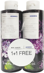Korres 1+1 Lilac Renewing Body Cleanser 2x250ml