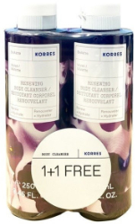 Korres 1+1 Renewing Body Cleanser Violet 2x250ml