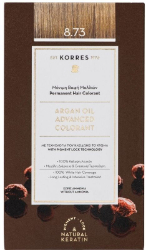 Korres Argan Oil Advanced Colorant Βαφή Μαλλιών No8.73 Χρυσή Καραμέλα 50ml 250