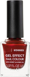 Korres Gel Effect Nail Colour No58 Velour Red Βερνίκι Νυχιών Μακράς Διαρκείας 11ml 55