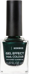 Korres Gel Effect Nail Colour No89 Velvet Green Βερνίκι Νυχιών Μακράς Διαρκείας 11ml 55
