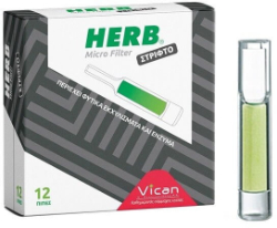 Vican Herb Micro Filter Πίπες για Στριφτό Τσιγάρο 12τμχ  50