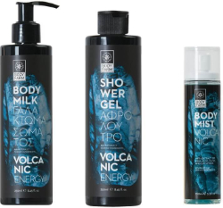 Bodyfarm Set Volcanic Spa Box Shower Gel Body Milk Body Mist