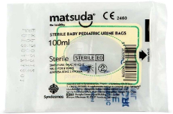 Matsuda Urine Collector Sterile 100ml Ουροσυλλέκτης Βρεφικός Παιδιατρικός Αποστειρωμένος 1τμχ 35