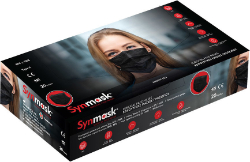Syndesmos SynMask Surgical Face Mask Χειρουργικές Μάσκες 3ply-Τύπου ΙΙ (EN 14683) Μαύρες 20τμχ 100