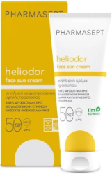 Pharmasept Heliodor Face Sun Cream SPF50 Αντηλιακή Κρέμα Υψηλής Αντηλιακής Προστασίας Προσώπου & Ντεκολτέ 50ml 95