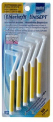 Intermed Unisept Chlorhexil Interdental Brushes SSS 0.7mm Μεσοδόντια Βουρτσάκια Κίτρινα 5τμχ 70