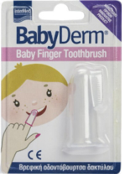 Intermed BabyDerm Baby Finger Toothbrush Βρεφική Οδοντόβουρτσα Δακτύλου 1τμχ 11