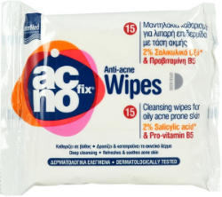 Intermed Acnofix Anti-Acne Cleansing Wipes Oily Skin 15τμχ