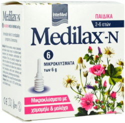 Intermed Medilax-N Micro-Enemas Infants 2-6 years 6X6gr
