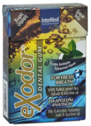 Intermed Exodor Dental Gum for Fresh Breath Spearmint 21gr
