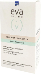 Intermed Eva Intima Maxi Size Towelettes Μαντηλάκια Καθαρισμού Ευαίσθητης Περιοχής 12τμχ 145