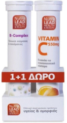 NutraLead 1+1 B Complex & Vitamin C 550mg 2x20eff.tabs