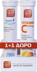 NutraLead 1+1 Hydro+ & Vitamin C 550mg 2x20eff.tabs