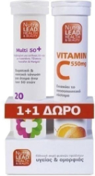 NutraLead 1+1 Multi 50+ & Vitamin C 550mg 2x20eff.tabs
