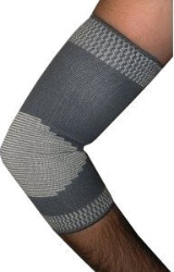 Adco Elbow Support Elastic 03100 Large Grey 1ζεύγος 