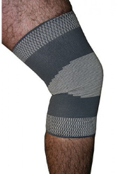 Adco Simple Elastic Knee Support Grey Small 1ζεύγος