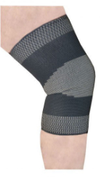 Adco Simple Elastic Knee Support Grey Medium 1ζεύγος