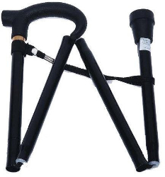 Adco 06140 Metal Folding & Adjustable Walking Stick 1τμχ