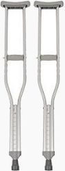 Adco Aluminum Crutches 06211 Πατερίτσες Αλουμινίου 1ζεύγος