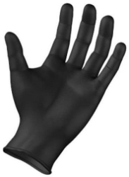 Filoskin Nitrile Powder Free Black Gloves Large 100τμχ
