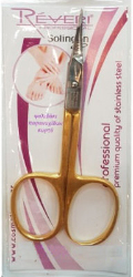Reveri 109 Professional Curved Nail Scissors Ψαλιδάκι Παρανυχίδων Κυρτό 3,5′ Χρυσό/Ασημί 1τμχ 25