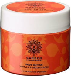 Garden Body Butter Vanilla & Indian Cress Ενυδατικό Βούτυρο Σώματος με Βανίλια & Ινδοκάρδαμο 200ml 300