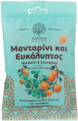 Garden Mandarin & Eucalyptus Drops Καραμέλες για το Λαιμό Μανταρίνι & Ευκάλυπτο 60gr 70