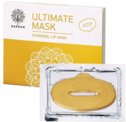 Garden Ultimate Hydrogel Lip Mask Ενυδατική και Συσφικτική Μάσκα Χειλιών Υδρογέλης με Χρυσό και Κολλαγόνο 3τμχ 30