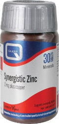 Quest Nutrition Synergistic Zinc & Copper 15mg Συμπλήρωμα Διατροφής με Ψευδάργυρο & Χαλκό 30tabs 99