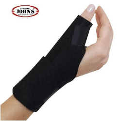 John's 120217 Spika Wrap Around Black Line One Size Επικάρπιο με Αντίχειρα Μαύρο 1τμχ 70