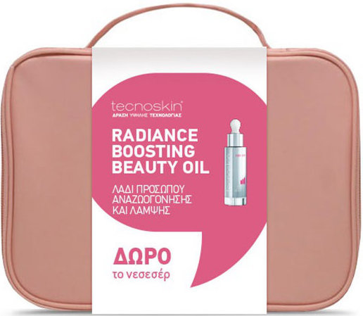 Tecnoskin Set Radiance Boosting Beauty Oil Λάδι Προσώπου Αναζωογόνησης & Λάμψης 40+ 30ml & Δώρο Νεσεσέρ 166