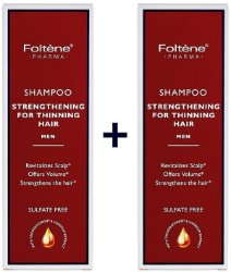 Foltene 1+1 Shampoo Strengthening Thinning Hair Men 2x200ml