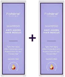 Foltene 1+1 Shampoo Anti Aging Hair Rescue 2x200ml
