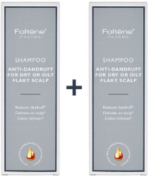 Foltene 1+1 Shampoo Anti Dandruff Dry Oily Scalp 2x200ml 