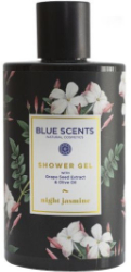 Blue Scents Shower Gel Night Jasmine Γαλάκτωμα Σώματος με Εκχύλισμα Σταφυλιού Ελαιόλαδο Άρωμα Νότες Γιασεμί 300ml 330