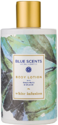 Blue Scents Body Lotion White Infusion Γαλάκτωμα Σώματος με Εκχυλίσματα Βοτάνων Ελαιόλαδο Άρωμα Κίτρου Λευκό Τσάι 300ml 320